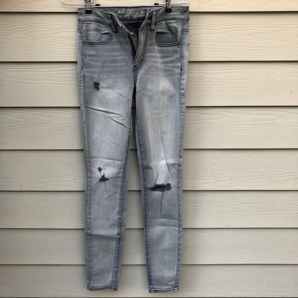 American Eagle Outfitters Denim - American Eagle Distressed Gray Jeans
